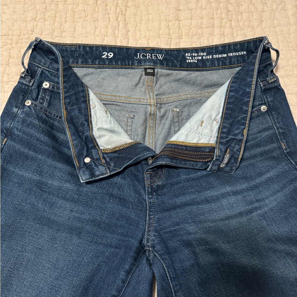 JCrew 96 Low Rise Denim Trousers